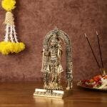 Pure Brass Ayodhya Ram Lalla Idol | 9.5" x 4.5" x 3.5" (24.1 x 11.4 x 8.9 cm) | 2.40 kg Superfine Sacred Art | Temple Grade Divine Murti